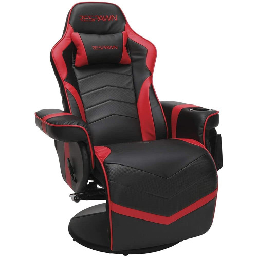 RESPAWN RSP-900 Racing Style, Reclining Gaming Chair, 35.04" - 51.18" D x 30.71" W x 37.01" - 44.88" H, Red - 35.04" - 51.18" D x 30.71" W x 37.01" - 44.88" H Red
