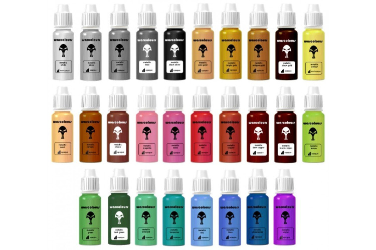Warcolours Metallics Set (29 Bottles, 15ml each) - 