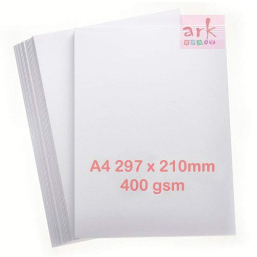 ARK 50 Sheets A4 White 400gsm Very Thick Printer Paper 