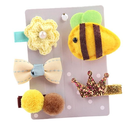 Sweet Hair Barrettes - Bumble Bee