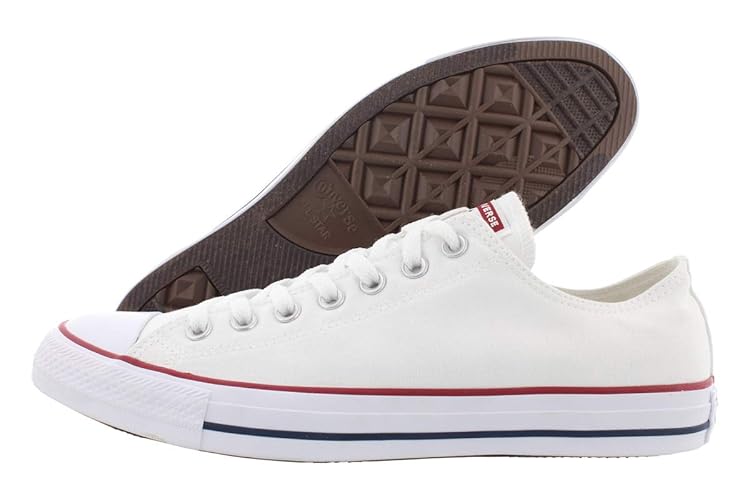 Converse Chuck Taylor All Star Low Top Sneakers - 10 Women/8 Men - Optical/White Canvas