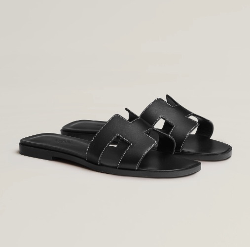 Black Hermes Ouran Sandals