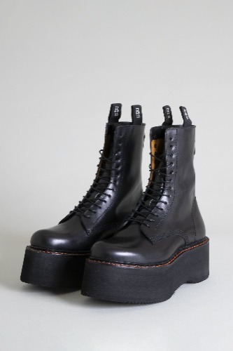 DOUBLE STACK BOOT - BLACK | 39 / Black