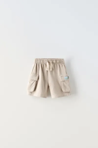 CARGO-BERMUDASHORTS MIT ETIKETTDETAIL