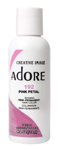 Adore Semi-Permanent Haircolor #192 Pink Petal 4 Ounce (118ml) (2 Pack) - Pink 4 Fl Oz (Pack of 2)