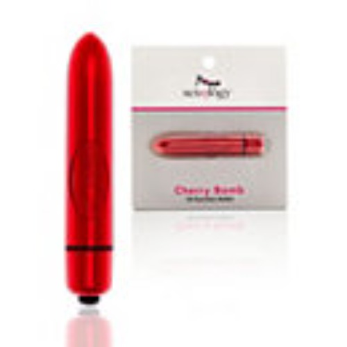 Cherry Bomb 10 Speed Waterproof Bullet Vibrator 4 Inch Red - Sexology - Spencer's
