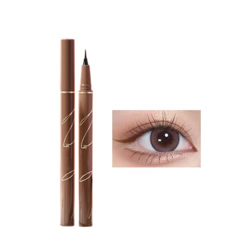 Flüssiger Eyeliner Langanhaltend Pigmentiert Wasserfester, Wischfester Liquid Liner für Augen,Gesicht und Körper (braun) - braun