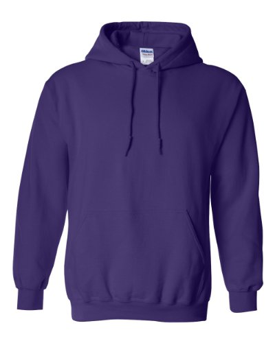 Gildan Men's Fleece Hooded -Sweatshirt, Style G18500 Purples X-Large