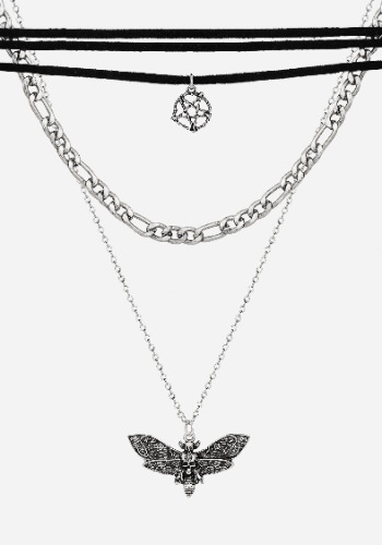 Mortmoth Layered Choker Necklace | Default Title