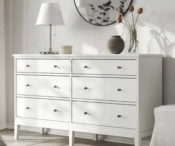 IDANÄS Chest of 6 drawers - white 162x95 cm