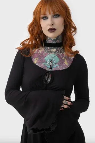 Rose's Revenge Dress - S / Black / 96% Viscose 4% Elastane