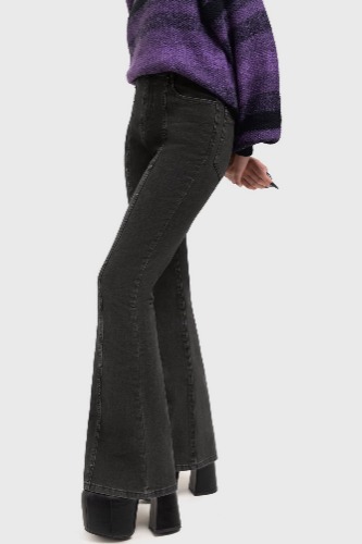 Dusk Dyed Jeans - S / Black / 75% Cotton 24% Polyester 1% Elastane