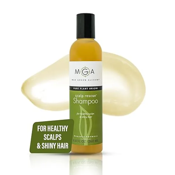 MGA Vegan Hair Shampoo - Organic Formula for All Types of Hair | With Natural Herbal Scent for Men & Women | Parabens Silicone & Sulfate Free Dandruff Shampoo Provides Frizz control | 8.8 Fluid Ounce - 8.8 Fl Oz (Pack of 1)