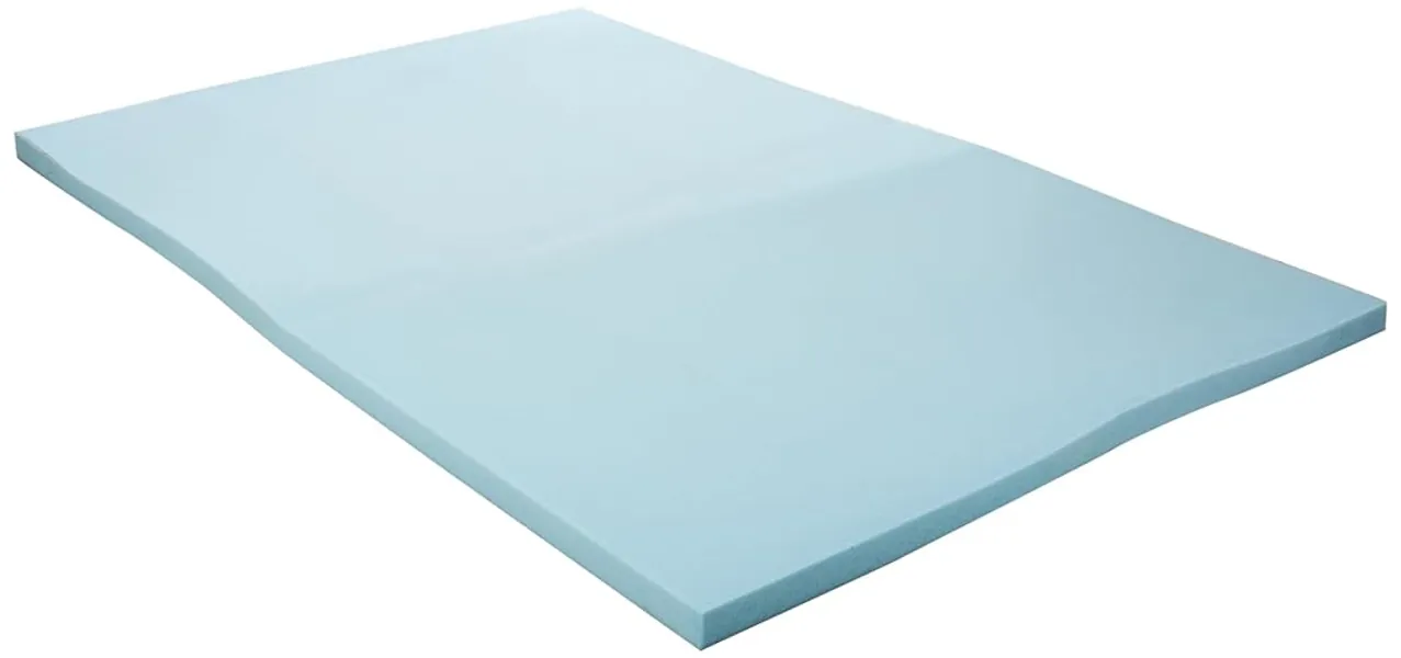 LINENSPA Memory Foam Mattress Topper - 2 Inch Gel Infused Memory Foam - Plush Feel - Cooling and Pressure Relieving - CertiPUR Certified - Dorm Room Essentials - Full Size - Full - 2 Inch - Topper Only