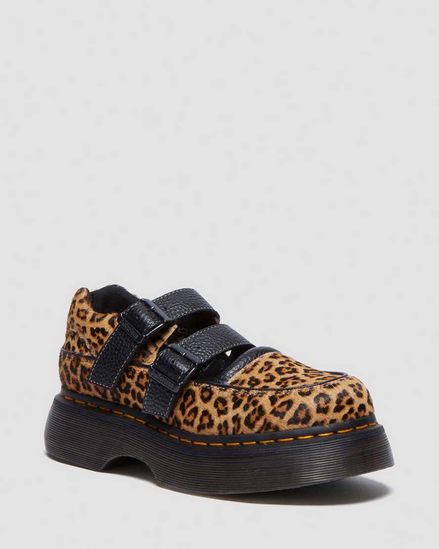 DR MARTENS Buzz leopard Mary Jane shoes