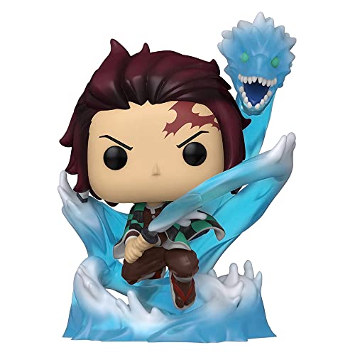 Funko POP! Animation: Demon Slayer - Tanjiro with Dragon (Exclusive) (Glow in The Dark),3.75 inches