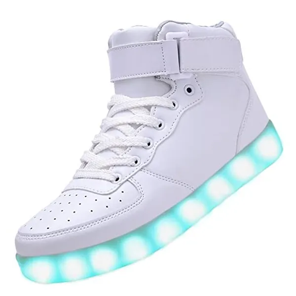 
                            Odema Unisex LED Shoes High Top Light Up Sneakers for Women Men Girls Boys Size4.5-13
                        