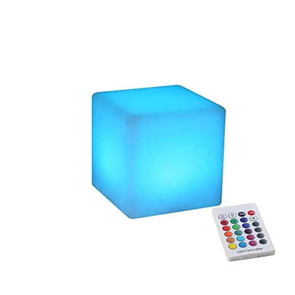 
                            YESIE 4-Inch Cordless Baby Night Light, Rechargeable LED Cube Light for Kid Gift, 16 RGB Colors Bedside Lamp
                        