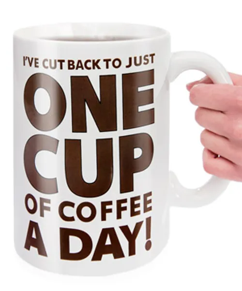 Gigantic Coffee Mug: Half gallon humorous mug