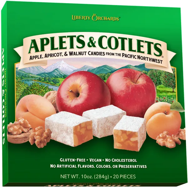 Liberty Orchards Aplets & Cotlets Fruit & Nut Candies, 10 Ounce - 