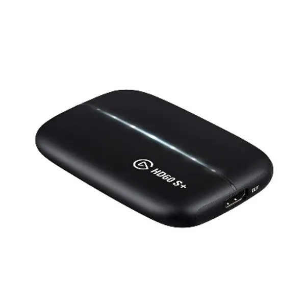 Elgato HD60 S+, External Capture Card, Stream and Record in 1080p60 HDR10 or 4K60 HDR10 with ultra-low latency on PS5, PS4/Pro, Xbox Series X/S, Xbox One X/S, in OBS and more, works with PC and Mac