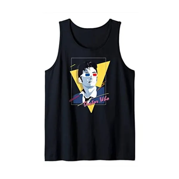 Doctor Who 80s Tenant Nagel Light Tank Top