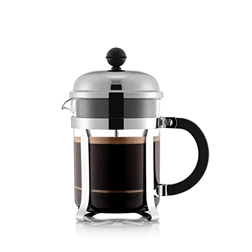 Bodum Chambord French Press Coffee Maker, 17 Ounce, .5 Liter, Chrome - Chrome - 17 Ounce - Coffee Maker