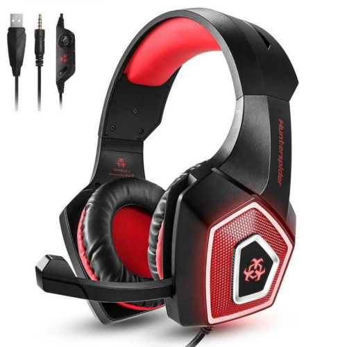 Dragon G3X Stereo RGB Gaming Headset with Microphone - Red