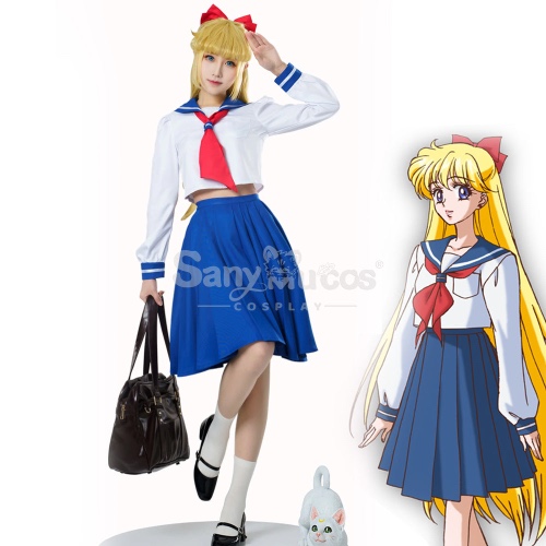 【In Stock】Anime Sailor Moon Crystal Cosplay Sailor Venus Minako Aino Uniform Cosplay Costume - M