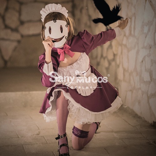 【In Stock】Anime High-Rise Invasion Cosplay Sniper Mask Maidsuit Cosplay Maid Costume - M