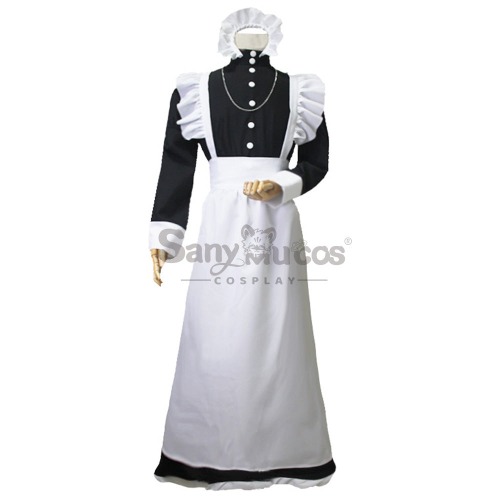 【In Stock】Anime Cosplay Maid Men Long Dress Cosplay Maid Costume Male Size - M