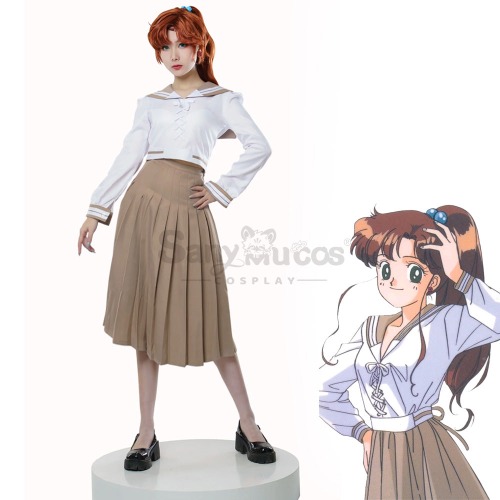 【In Stock】Anime Sailor Moon Crystal Cosplay Sailor Jupiter Makoto Kino Uniform Cosplay Costume - M