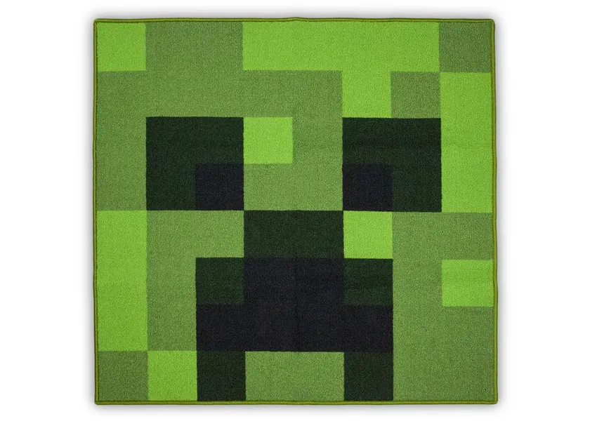 Minecraft Creeper Area Rug