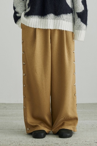 GAGNONLEE BUTTON WIDE LEG PANTS | XL