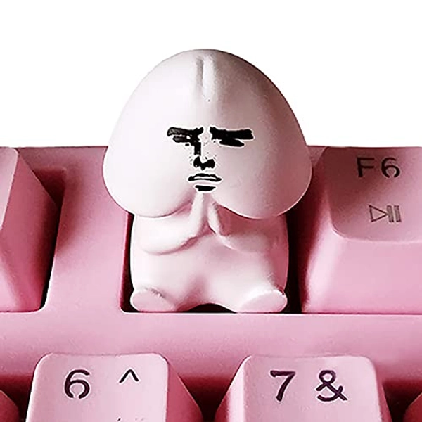 Custom Gaming Key Cap - OEM Profile R4 Personalized Keycap DIY Handmade Pink Cute Single Stereo Keycap for Cherry MX Switch Mechanical Keyboard for ESC Key (Emote-7)