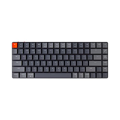 Keychron K3 75% Ultra-Slim Hot-Swappable Wireless Bluetooth Mechanical Keyboard with Low-Profile Keychron Optical Brown Switch