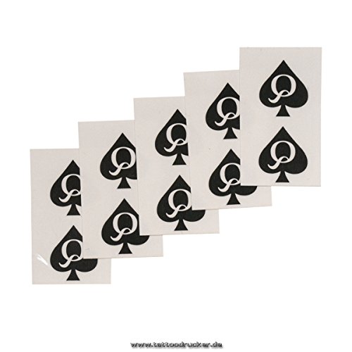 10 Queen of Spades mini Tattoo