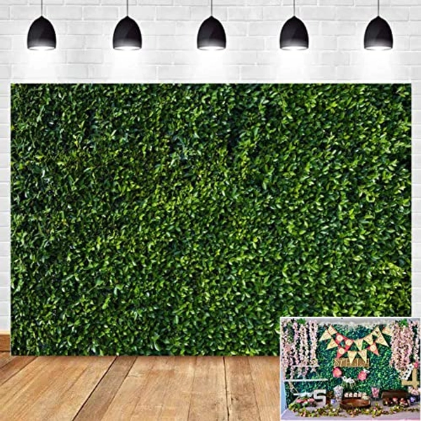 Art Studio 10x8ft Green Leaves Photography Backdrops Spring Nature Party Decoration Outdoorsy Theme Newborn Baby Shower Backdrop Wedding Photo Background Studio Props Booth Vinyl