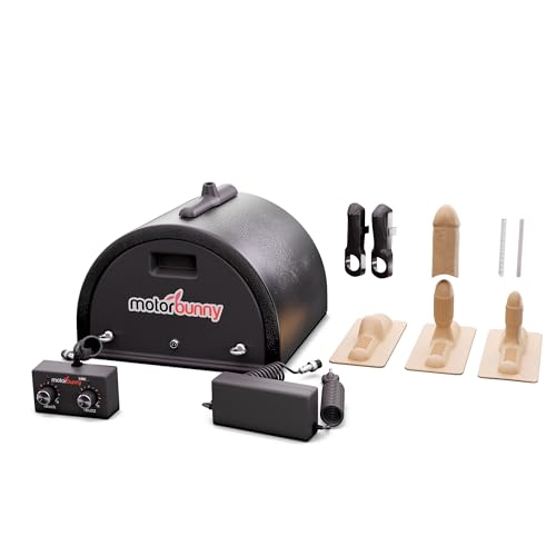 Motorbunny Original Ride-On Sex Machine - Dildo Mount Includes Link Remote App Controlled Vibrator, Rotation & Vibration Machine with 4 Attachments and 11 Settings Sex Toys for Couples, Men, Women