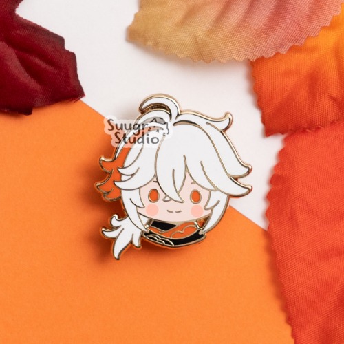 Genshin Impact Kazuha Hard Enamel Pin - [A Grade] / Simple Rubber Back