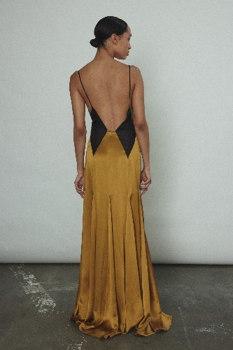 Simone Slip Dress | S / Brass