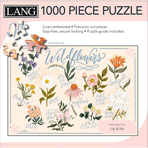 Lang Wildflowers Puzzle - 1000 PC (5038054), Multicolor - Wildflowers