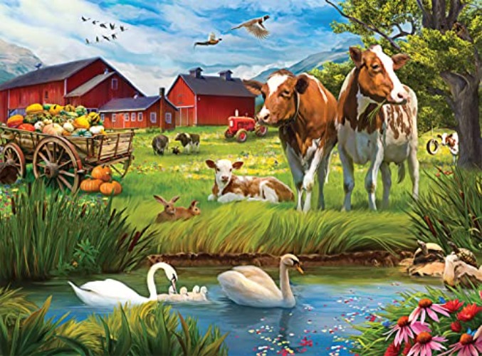 Buffalo Games - A Day Out at The Farm - 1000 Piece Jigsaw Puzzle