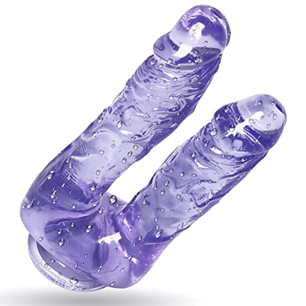 7 Inch Double Ended Realistic Dildo Thrusting Dildo Sex Toy for Women,Dildo for Clitoral G-spot Anal Stimulation with Strong Suction Cup.