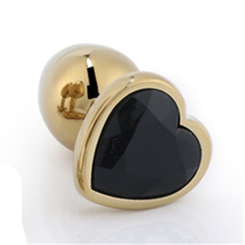 Golden Black Heart Plug