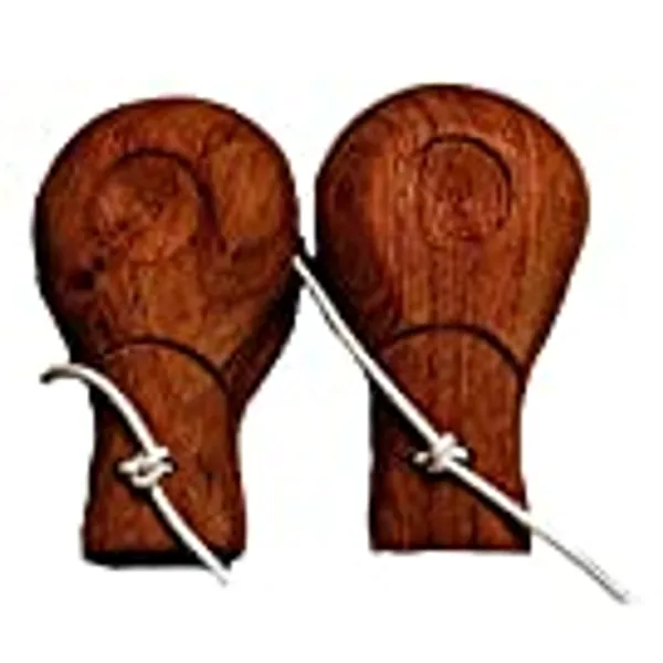 Pair of Traditional Wooden Spanish Flamenco Castanets made from Rosewood