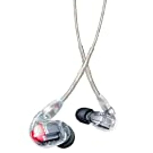 Shure SE846-CL Professional Sound Isolating Earphones with Quad High Definition MicroDrivers and True Subwoofer, Secure in-Ear Fit - Clear