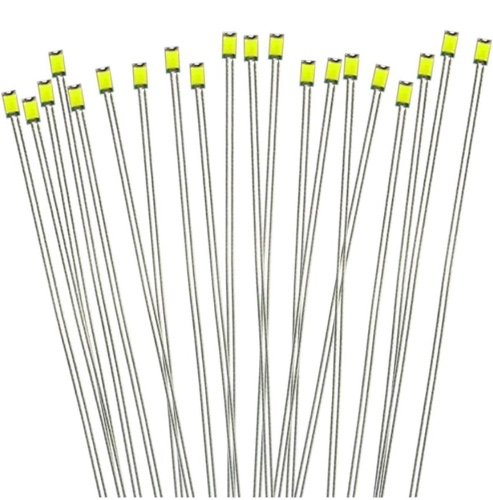 Wired SMD 0603 Chip LED white 20 Pack