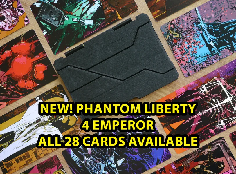 Cyberpunk Tarot Deck 28 Cards Phantom Liberty 4 Emperor, Stargate Tarot Deck, Art Print Collectible Card