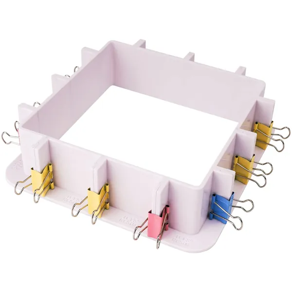 LET'S RESIN Verstellbares Formgehäuse für die Herstellung von Silikonformen, Formmeister für die Herstellung von Silikonkautschuk, Kunststoffgehäuserahmen für Harzformen, Kerzenformen, Seifenformen